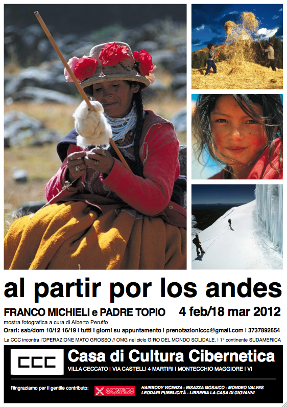 Manifesto esposizione foto e abiti