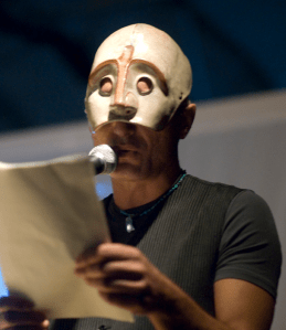 La lettura del documento che annunciava la Conferenza Unesco durante l'ormai storica performance del 2008 ! Il Triste Palladio Fumante